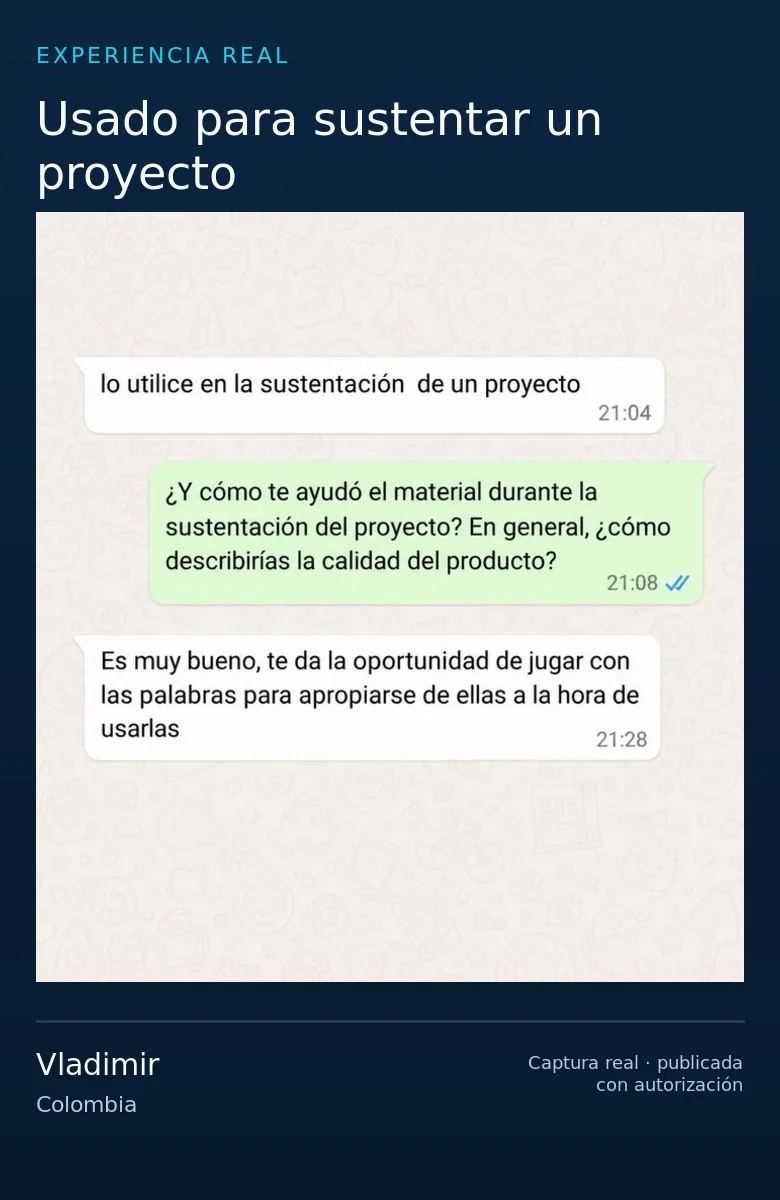 Vladimir usando el English Tech Toolkit — Colombia